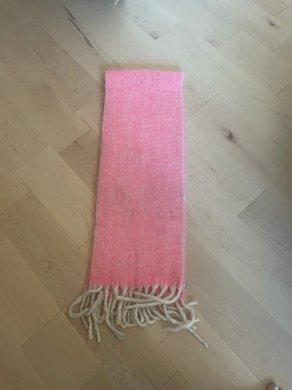 Anthropologie Erfurt Wool Pink Scarf/ Runner